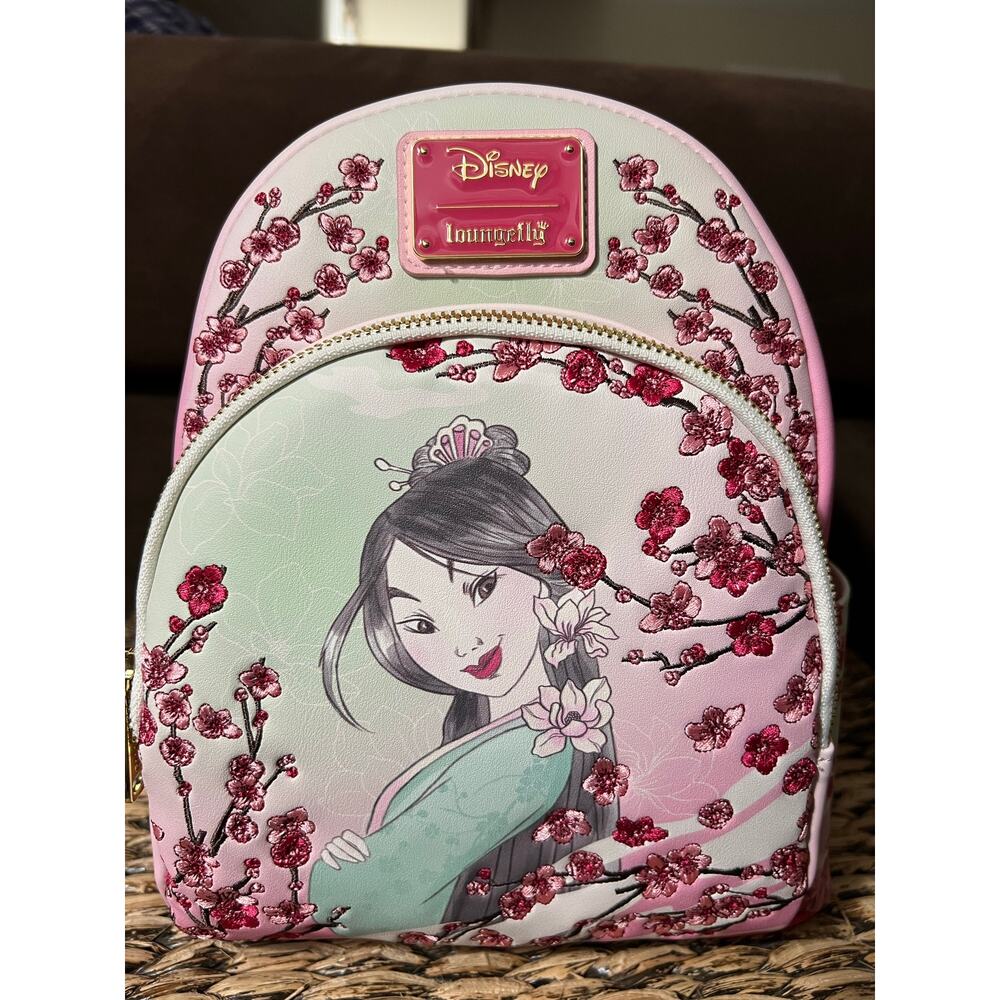 Loungefly Disney Mulan Cherry Blossom Sketch Mini Backpack